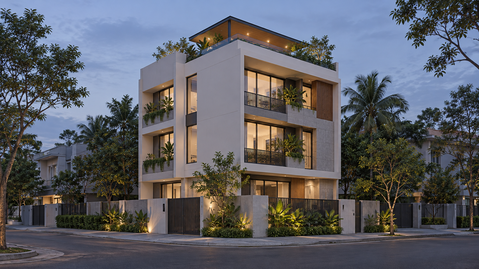 Reference 2: Tropical corner residence
