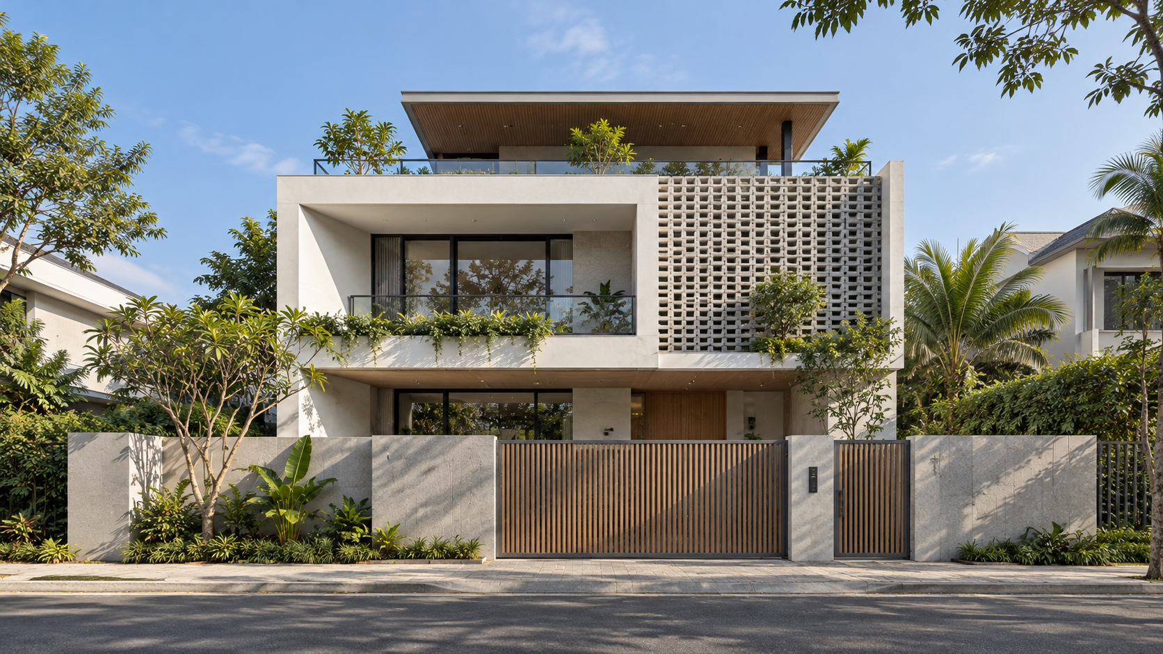 Reference 5: Clean tropical street